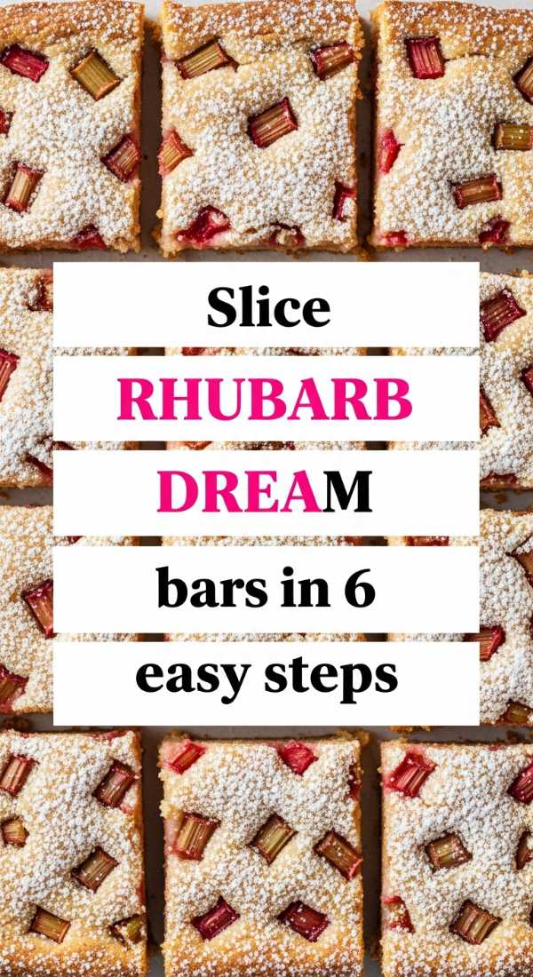 Slice Rhubarb Dream Bars In 6 Easy Steps 69fd8aad97cc3