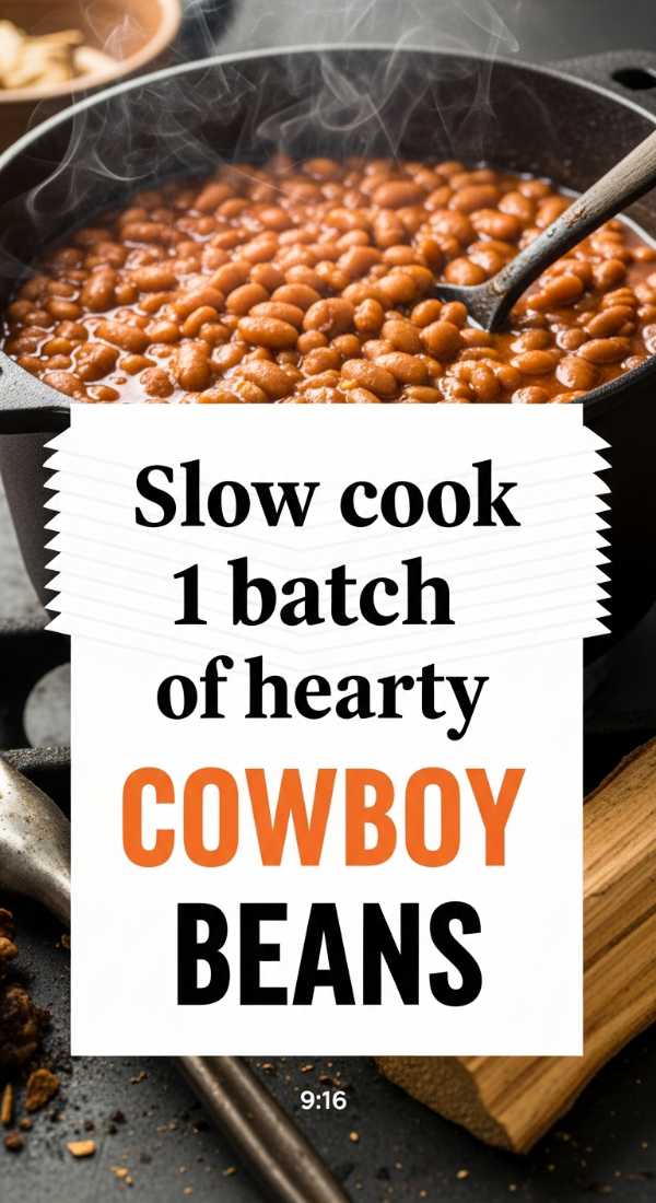Slow Cook 1 Batch Of Hearty Cowboy Baked Beans 6a07025c1a001