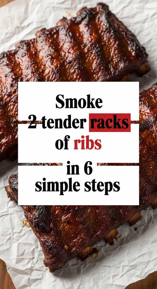 Smoke 2 Tender Racks Of Ribs In 6 Simple Steps 6a001aab7394f