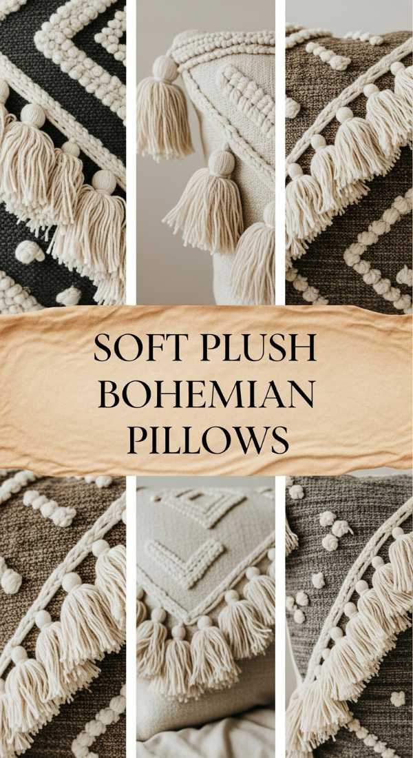 Soft Plush Bohemian Pillows 6a0ea325a9e42