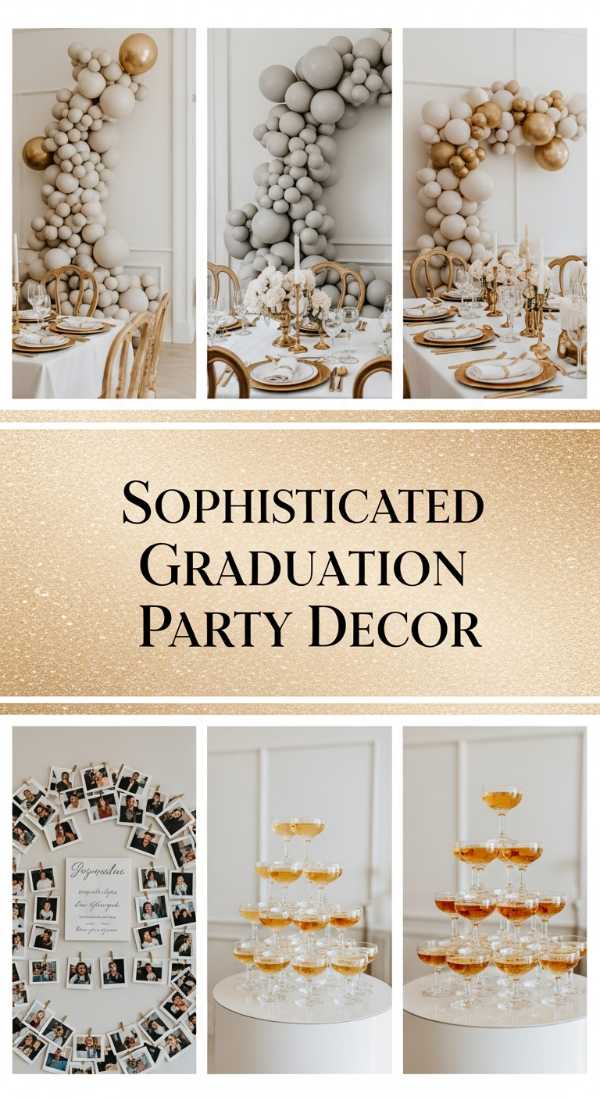 Sophisticated Graduation Party Decor 6a134d378179a