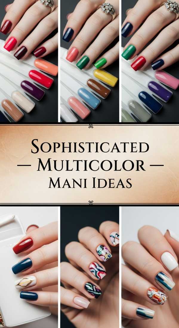 Sophisticated Multicolor Mani Ideas 6a08b1b29b4fc