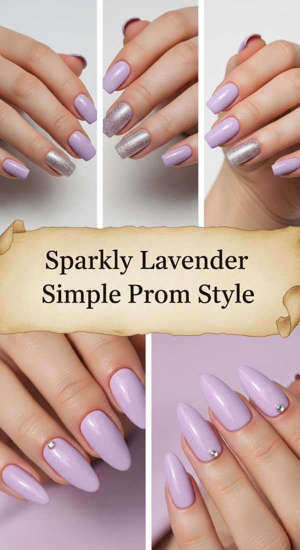 Sparkly Lavender Simple Prom Style 69ff6c054e617