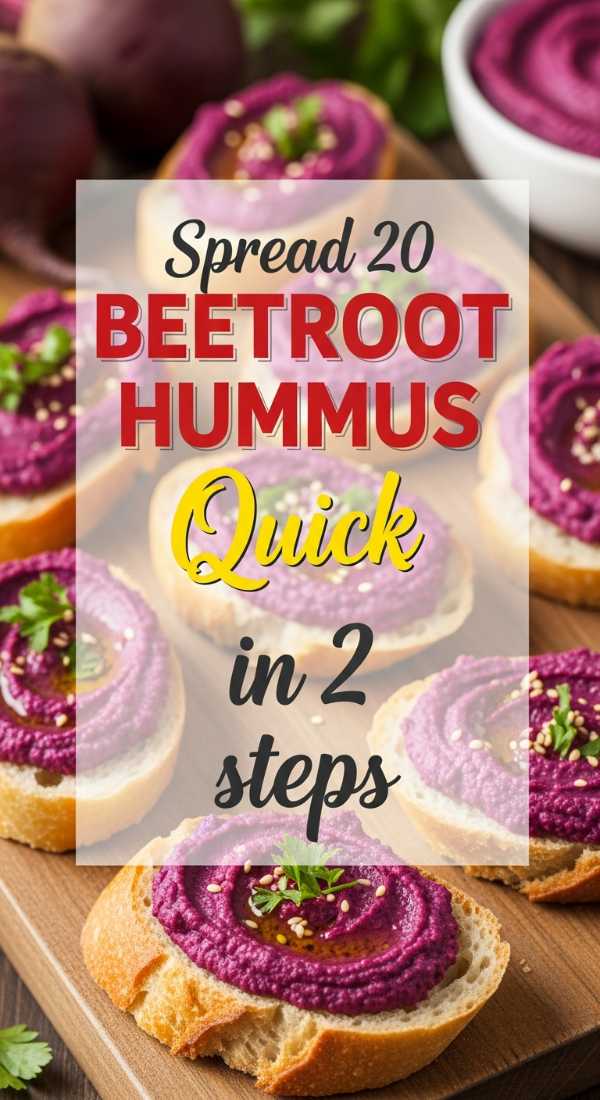 Spread 20 Beetroot Hummus Crostinis In 2 Quick Steps 69fd7416922f1
