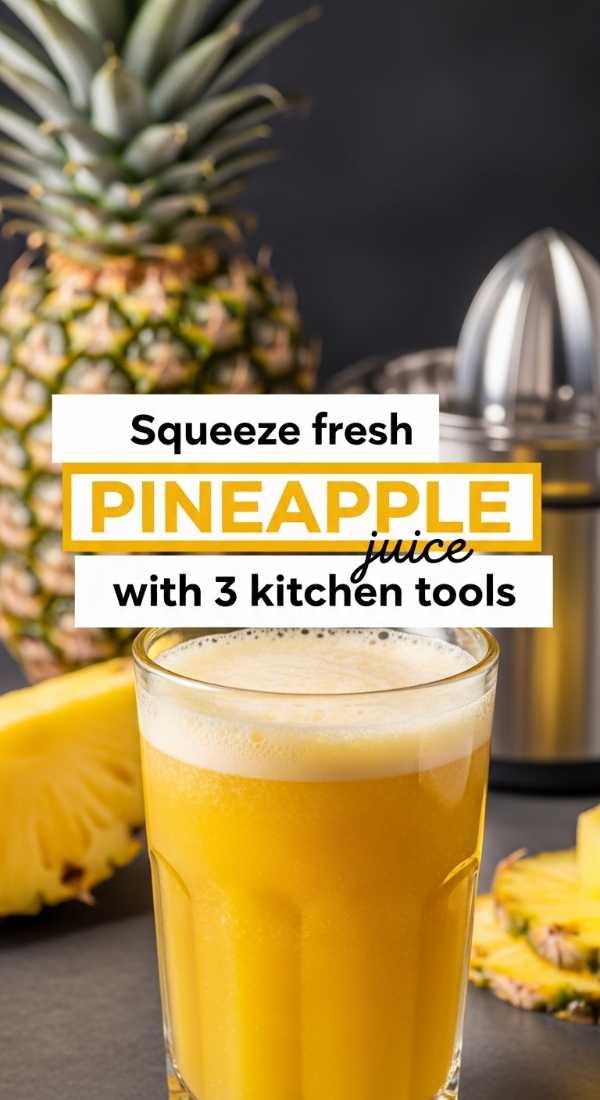 Squeeze Fresh Pineapple Juice With 3 Kitchen Tools 69fc17467c890