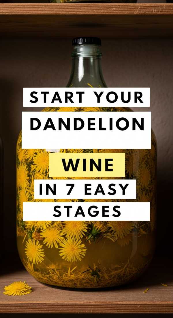 Start Your Dandelion Wine In 7 Easy Stages 69fd8ab265d6b