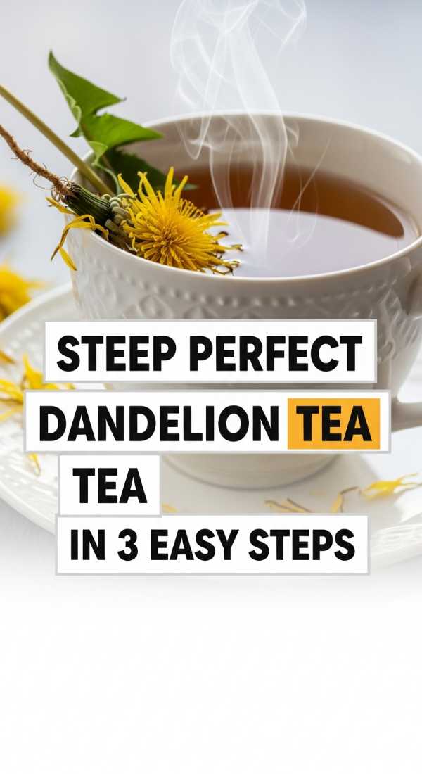 Steep Perfect Dandelion Tea In 3 Easy Steps 69f442672456d