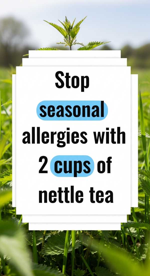 Stop Seasonal Allergies With 2 Cups Of Nettle Tea 69f47c6a98624