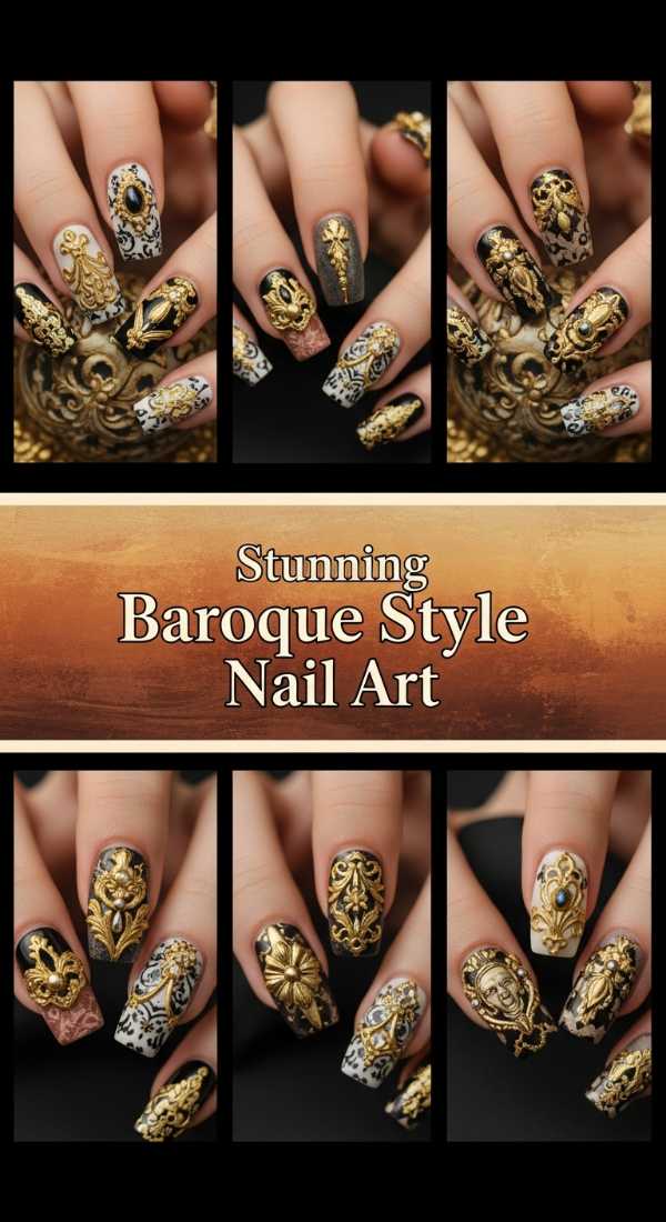 Stunning Baroque Style Nail Art 6a0859d58b945