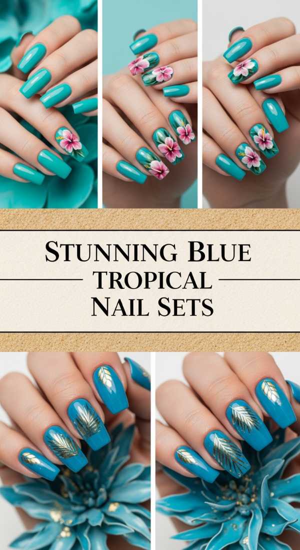 Move Over 2025: Why 2026 Nail Art is Taking Over the Beauty World Stunning Blue Tropical Nail Sets 69ff6db0ed2ba