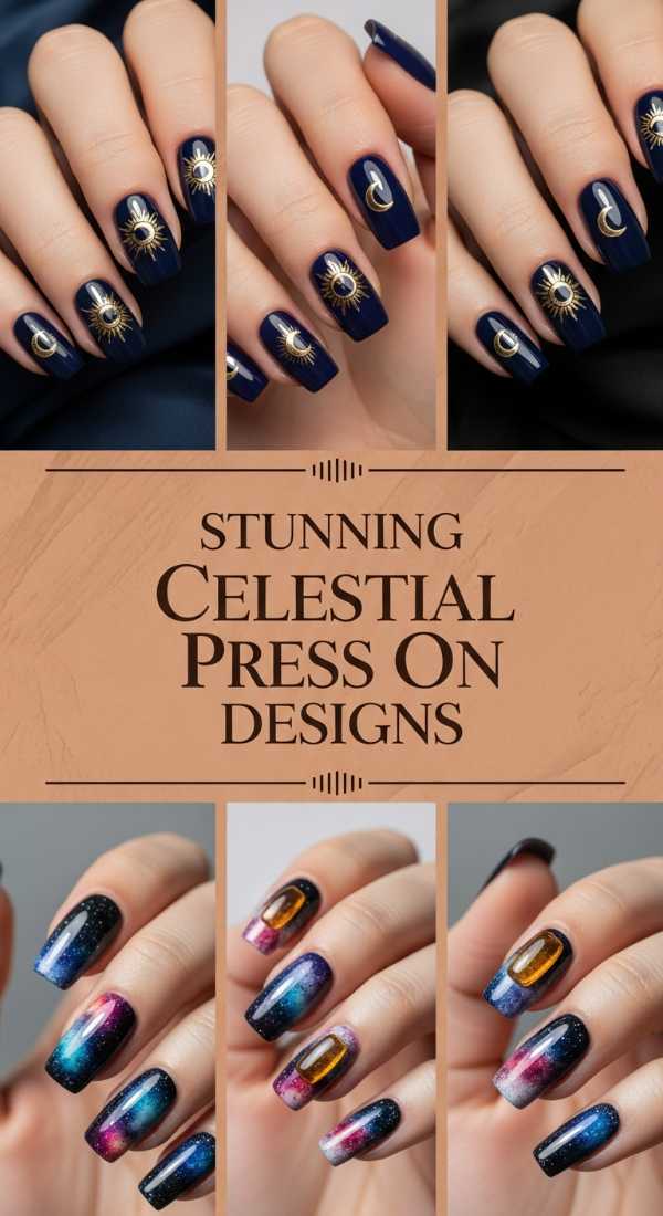 Stunning Celestial Press On Designs 6a0859dcafd30
