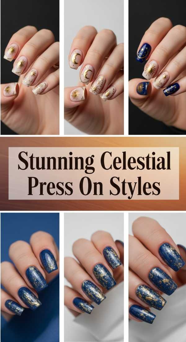 Stunning Celestial Press On Styles 6a085b71f3069
