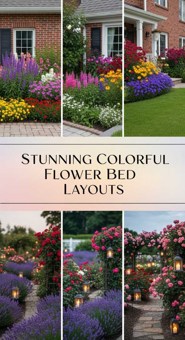 Stunning Colorful Flower Bed Layouts 69ff4739419d8