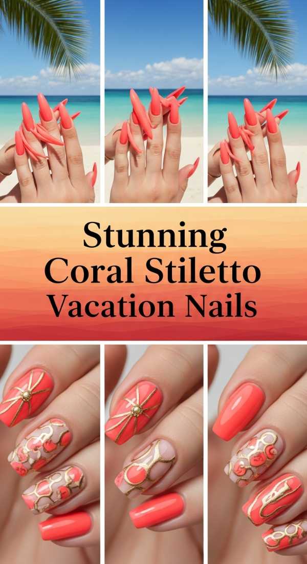 From Chrome to Bio-Digital: 2026's Hottest Nail Trends Revealed Stunning Coral Stiletto Vacation Nails 69ff6bff024a1