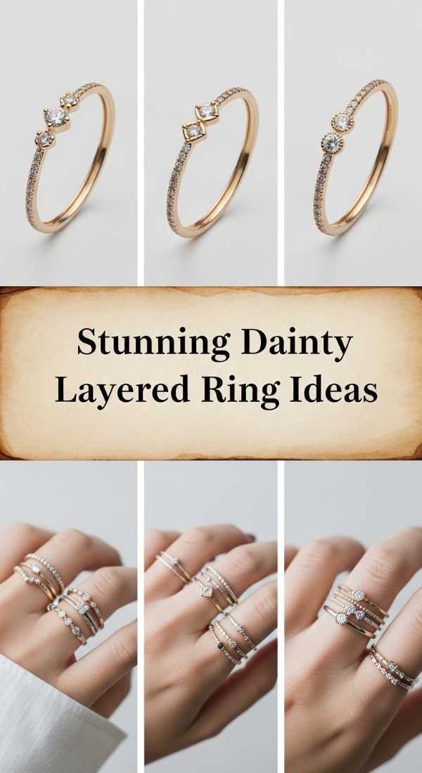 Stunning Dainty Layered Ring Ideas 69fdbc25e134c