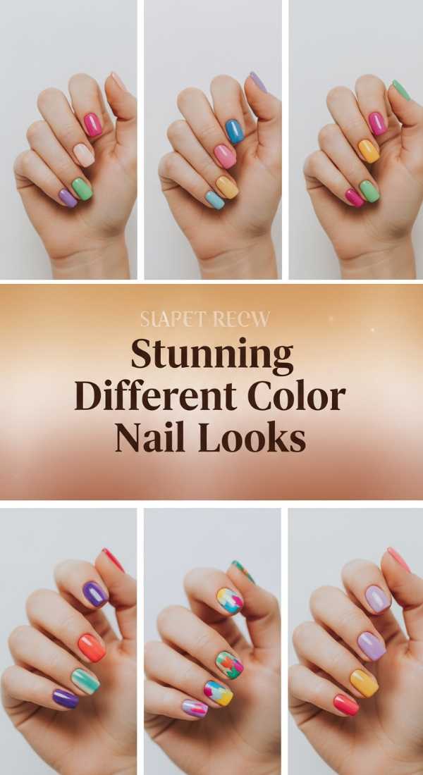Stunning Different Color Nail Looks 6a08b012a409a