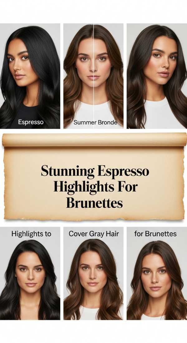 Stunning Espresso Highlights For Brunettes 6a141df8da8dc