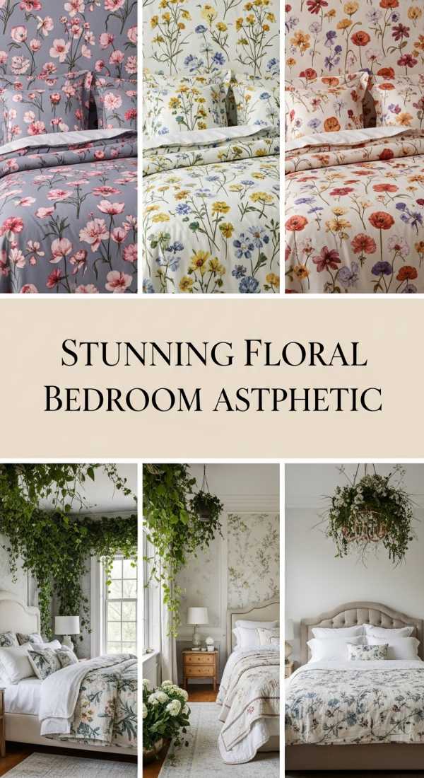 Stunning Floral Bedroom Aesthetic 69f48f3697c1e