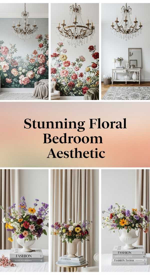Stunning Floral Bedroom Aesthetic 69f48f3c82888