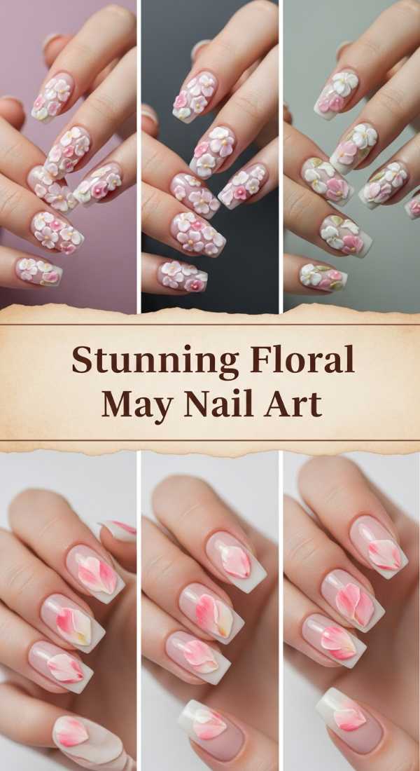 Stunning Floral May Nail Art 6a1340ac440b1