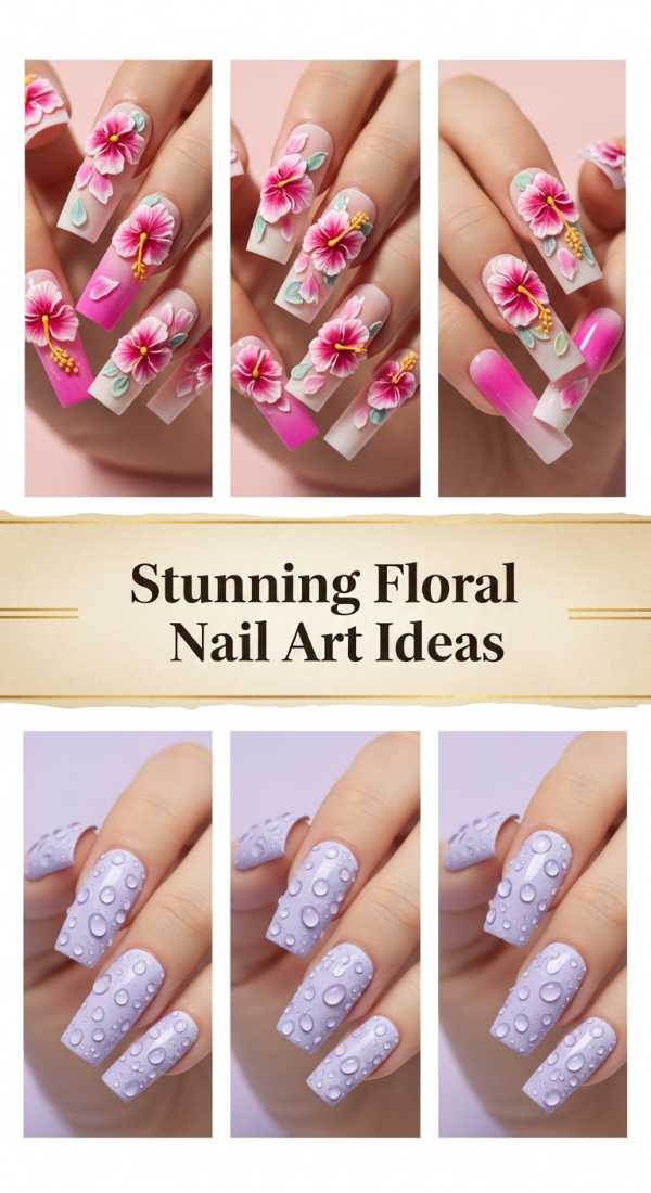 Stunning Floral Nail Art Ideas 6a1348f5761b7
