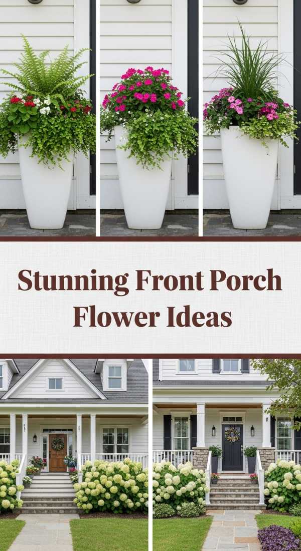 Stunning Front Porch Flower Ideas 6a04bc6d21b48