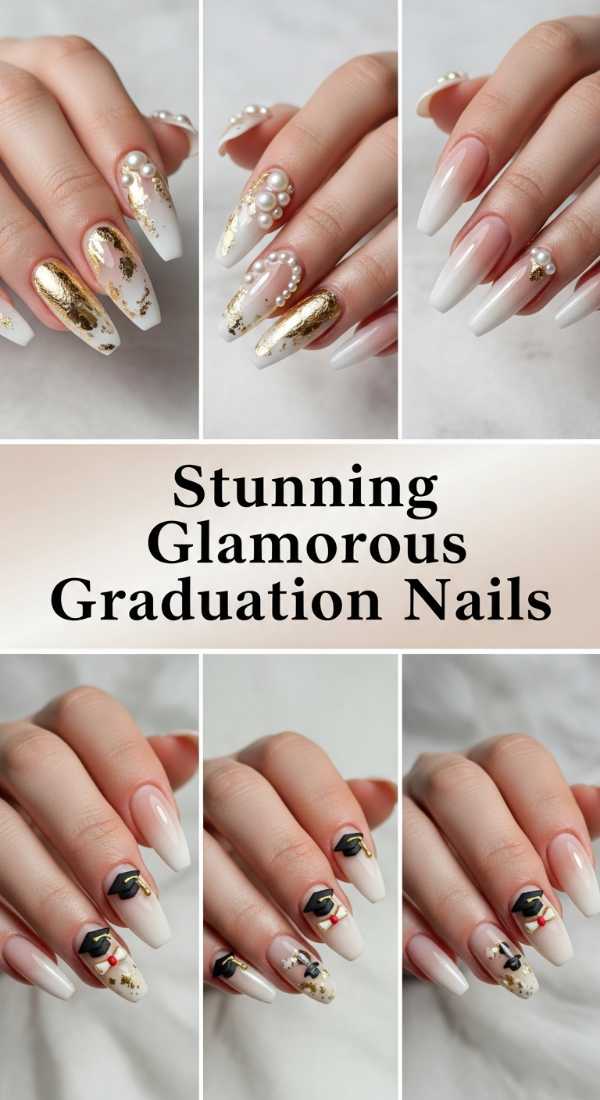 Stunning Glamorous Graduation Nails 6a13408b4c6d8