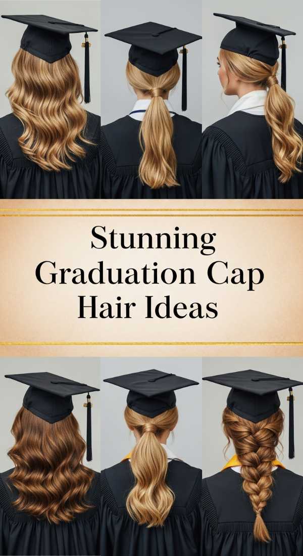 Stunning Graduation Cap Hair Ideas 6a08ce8a8b6ff