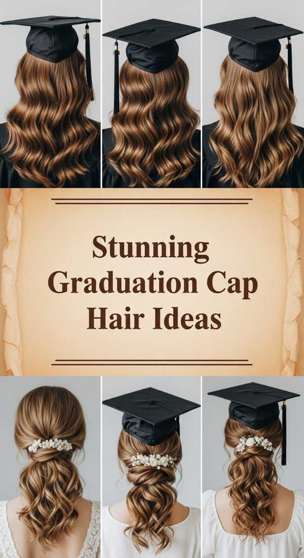Stunning Graduation Cap Hair Ideas 6a08d2a969aff