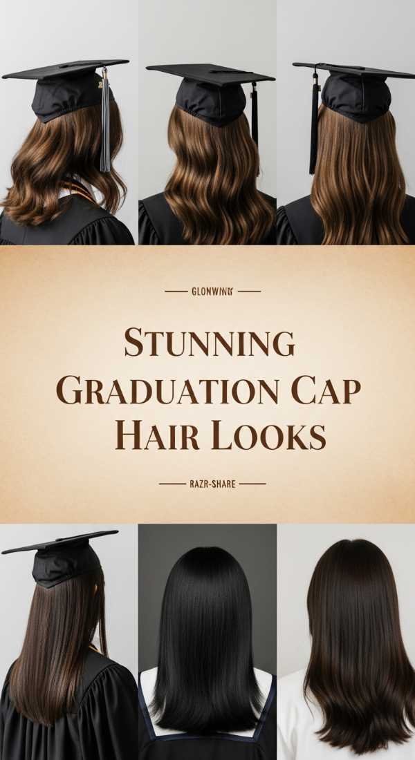 Stunning Graduation Cap Hair Looks 6a08cb4d3af0e