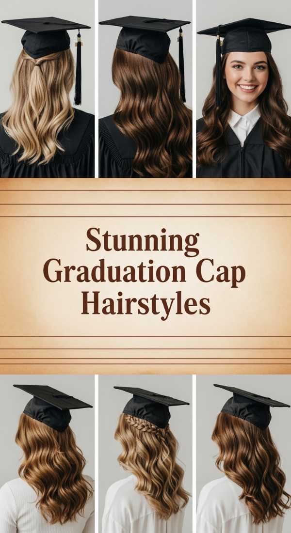 Stunning Graduation Cap Hairstyles 6a08d45ddbbbc