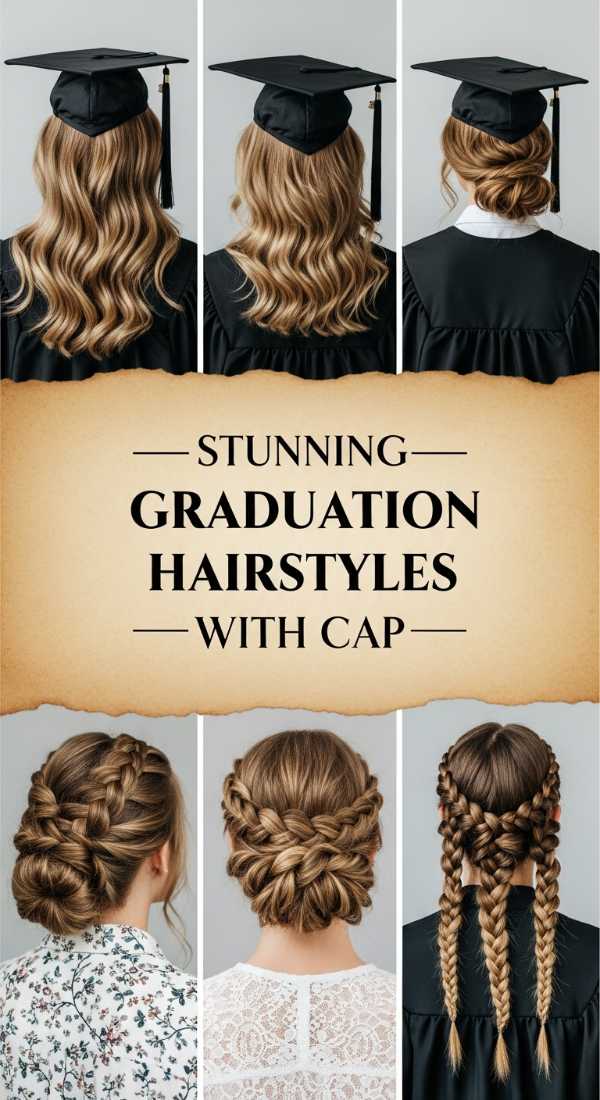 Stunning Graduation Hairstyles With Cap 6a08d2bb5b0a1