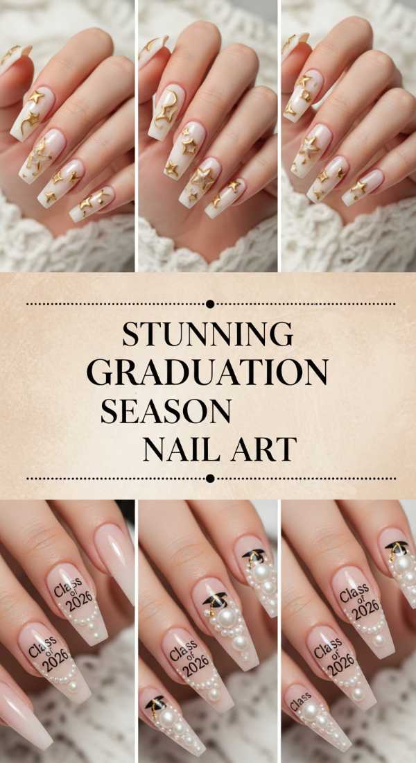 Stunning Graduation Season Nail Art 6a1343d552da3