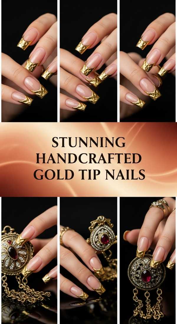 Stunning Handcrafted Gold Tip Nails 6a0858314372f