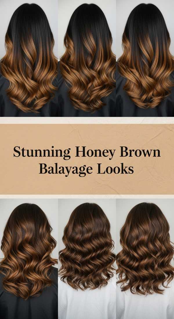 Stunning Honey Brown Balayage Looks 6a08ccce93c00