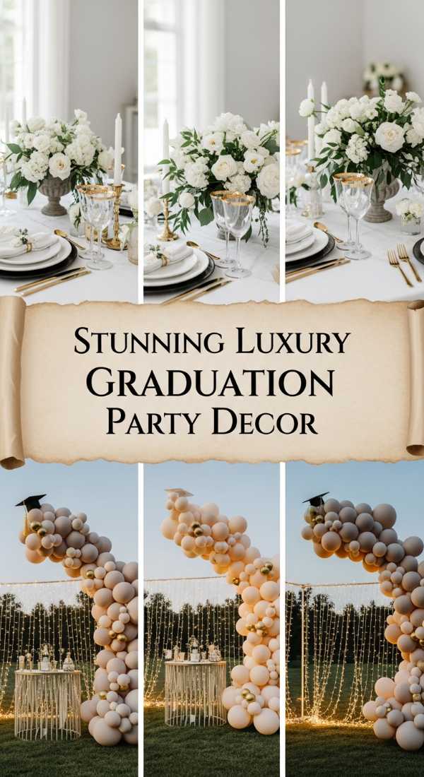Stunning Luxury Graduation Party Decor 6a1347a77be33