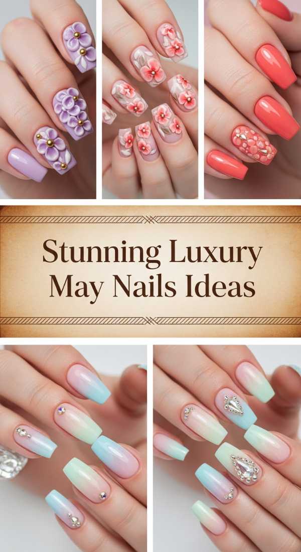 Gilded Gatherings: A Masterclass in High-End Holiday Style Stunning Luxury May Nails Ideas 6a13492c3df25