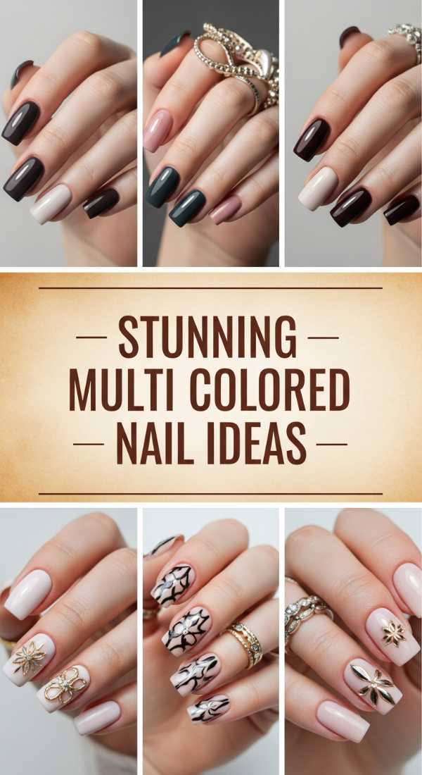 Stunning Multi Colored Nail Ideas 6a08b1b4a6393