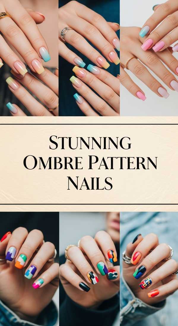 Stunning Ombre Pattern Nails 6a08b1a354f70
