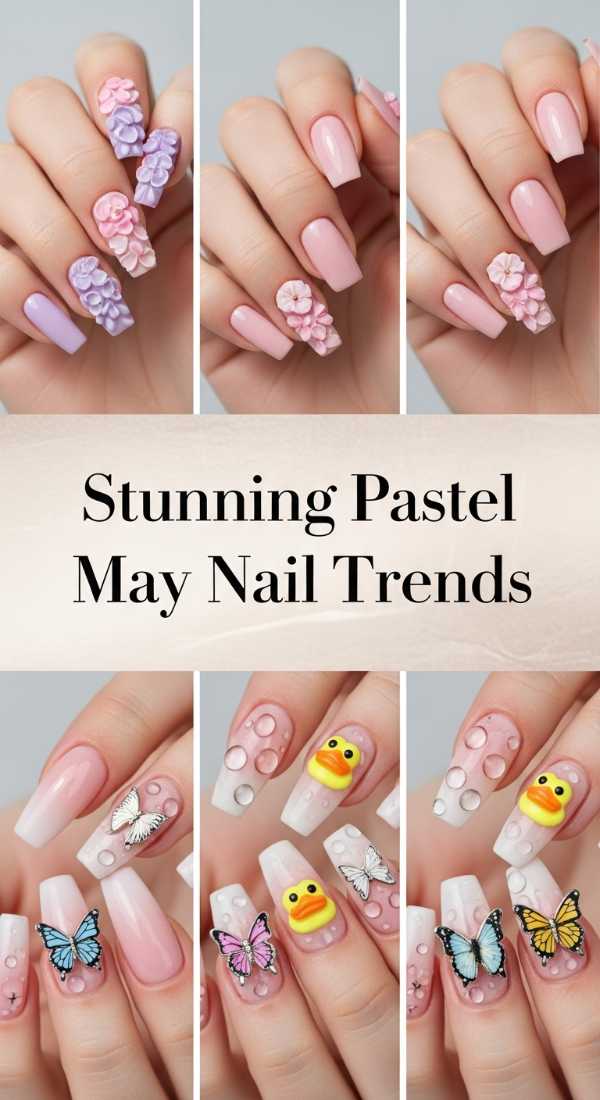 Stunning Pastel May Nail Trends 6a1347a9cbf28