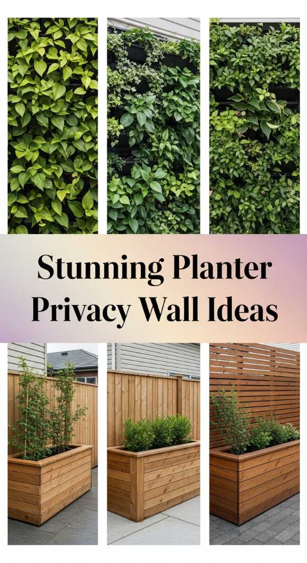 Stunning Planter Privacy Wall Ideas 69fb07716dcd0