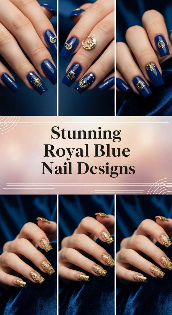 Stunning Royal Blue Nail Designs 6a085b68c9890