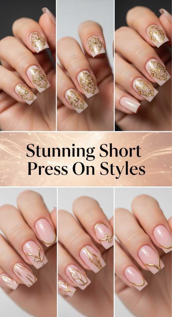 Stunning Short Press On Styles 6a085837032da