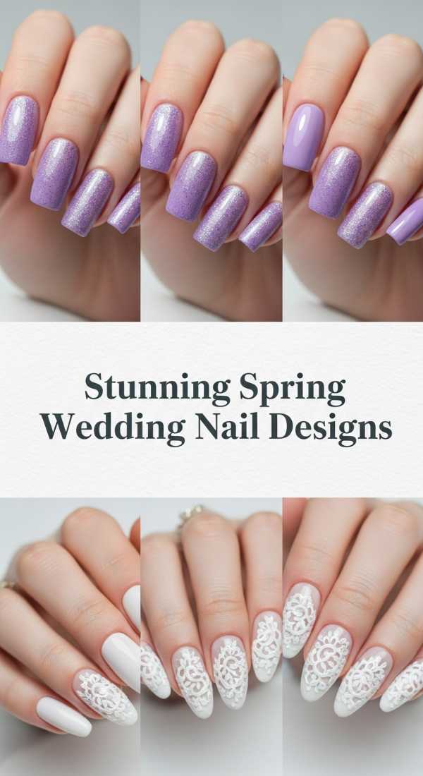 Stunning Spring Wedding Nail Designs 69ff6bf811358