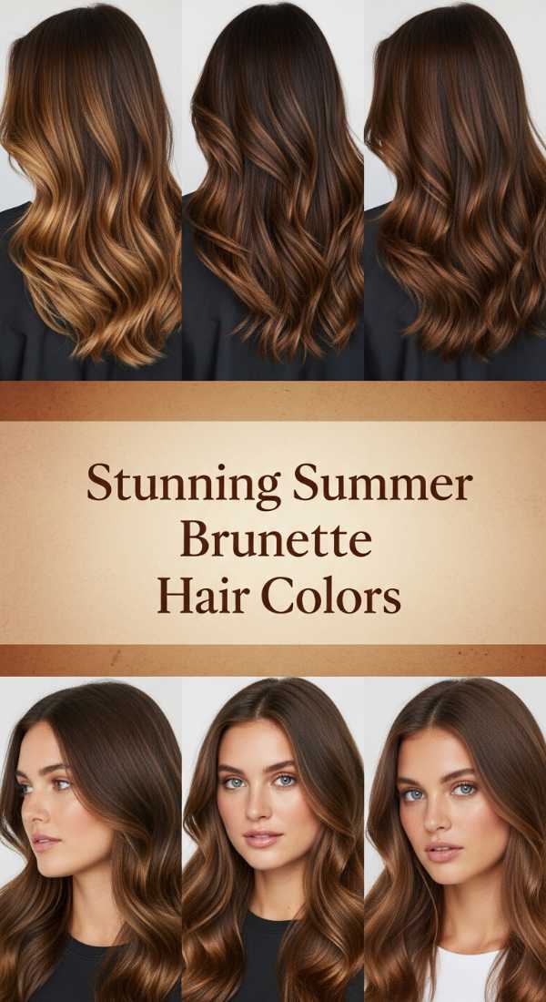 Stunning Summer Brunette Hair Colors 69ff80b346ead