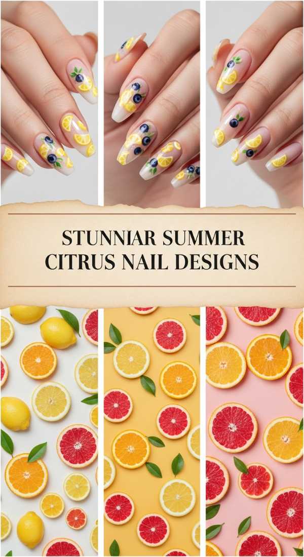 Stunning Summer Citrus Nail Designs 69ff6c0008670