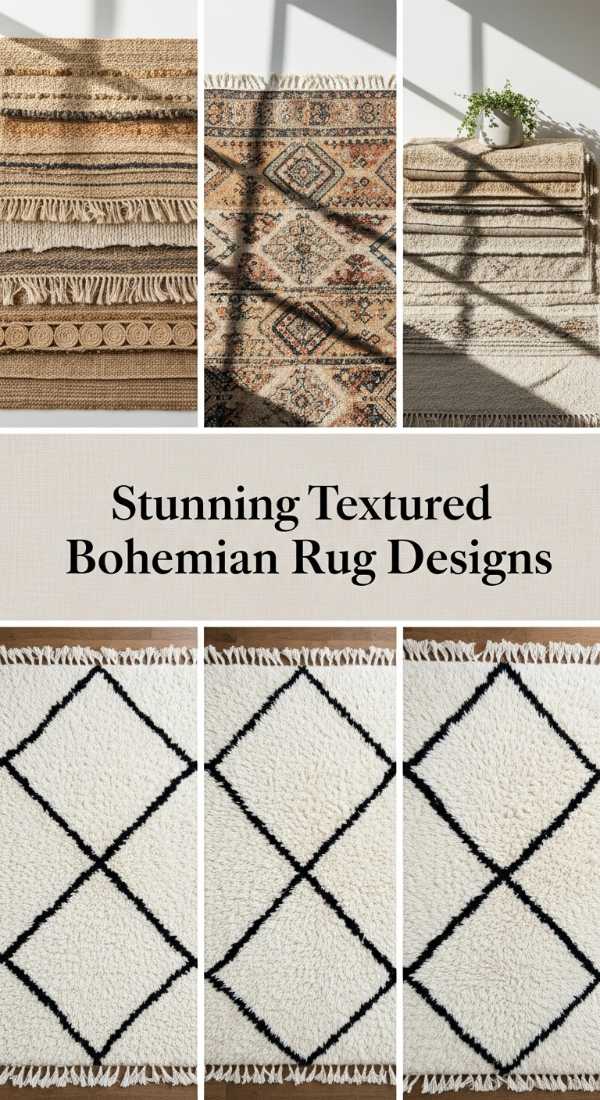 Stunning Textured Bohemian Rug Designs 6a0ea15d7f64d