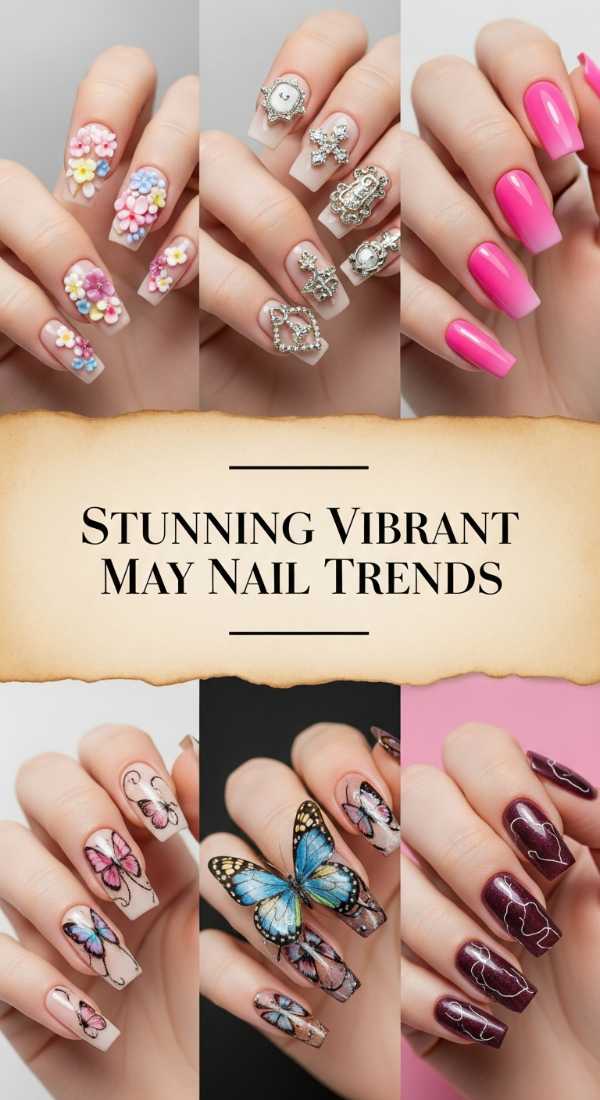 Stunning Vibrant May Nail Trends 6a134e30a2c9b