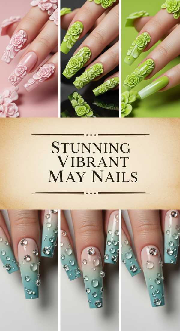 Stunning Vibrant May Nails 6a134c3db3b73