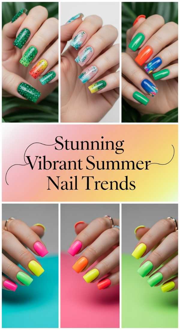 Stunning Vibrant Summer Nail Trends 6a134e2bd6af6